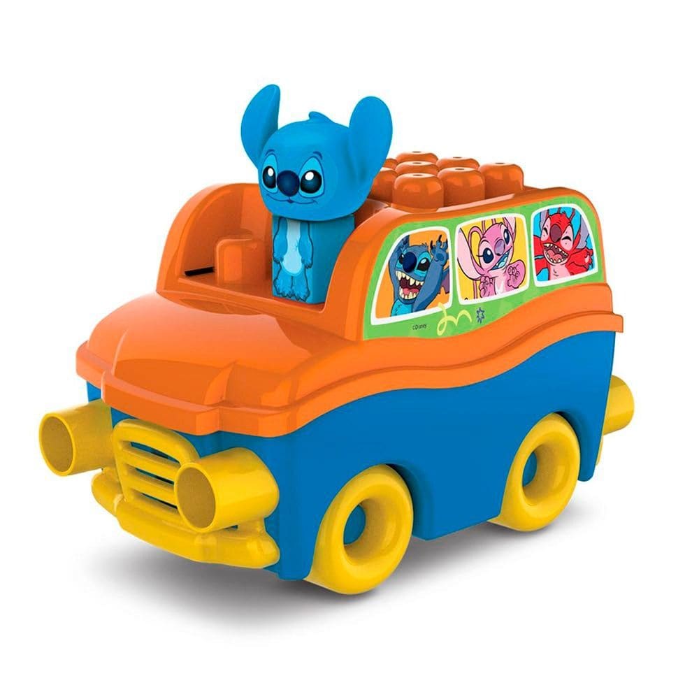 Blocos Magicos Van Do Stitch Disney Brinquedo Educativo Com Figura E Peças Grandes Elka