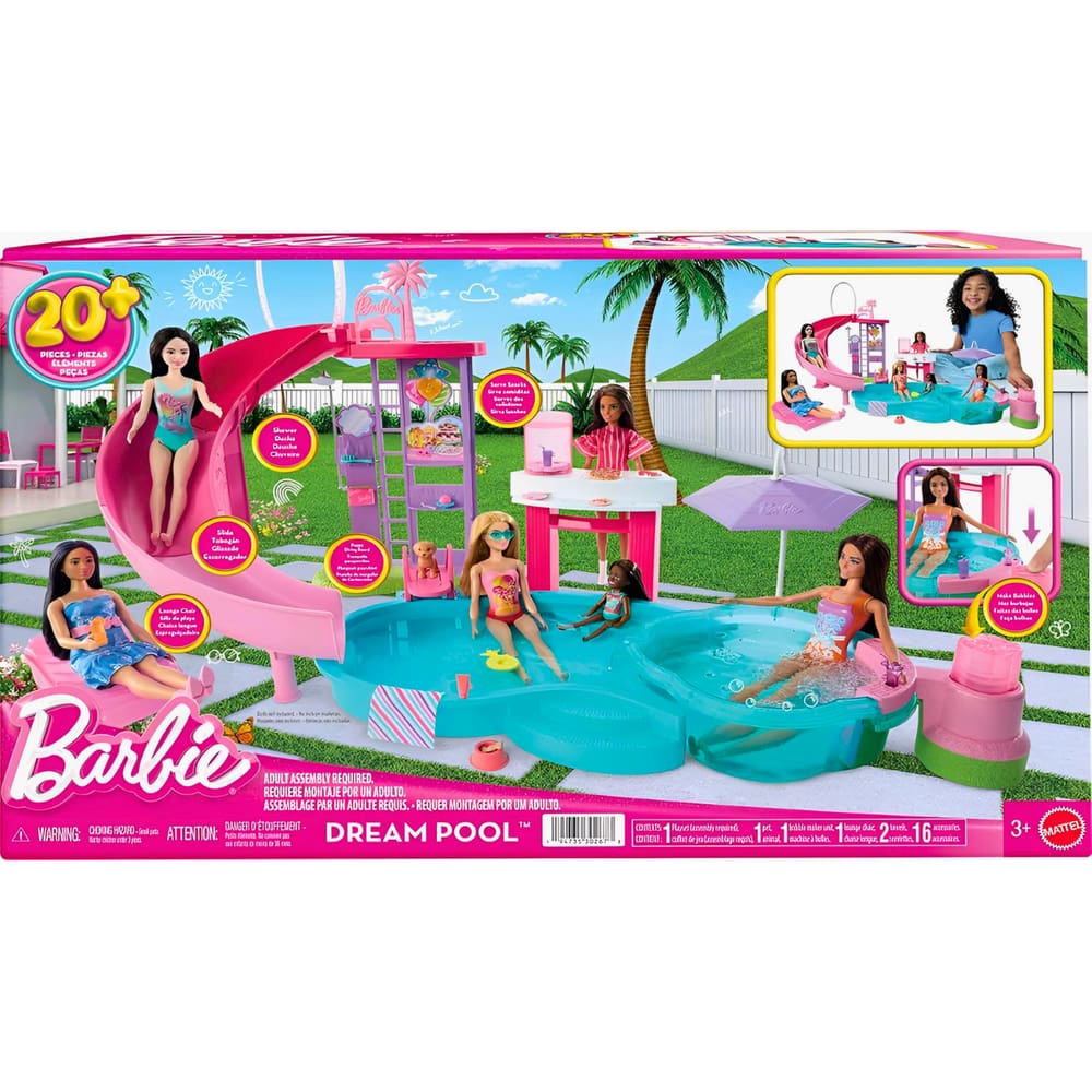 Boneca Barbie Estate Piscina Dos Sonhos JFP01 Mattel