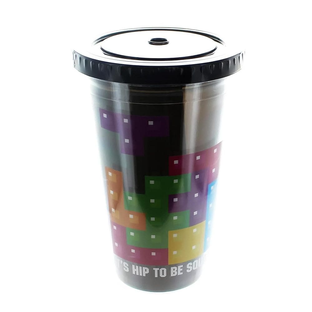 Copo de viagem Tetris Hip To Be Square de 473 ml de plástico