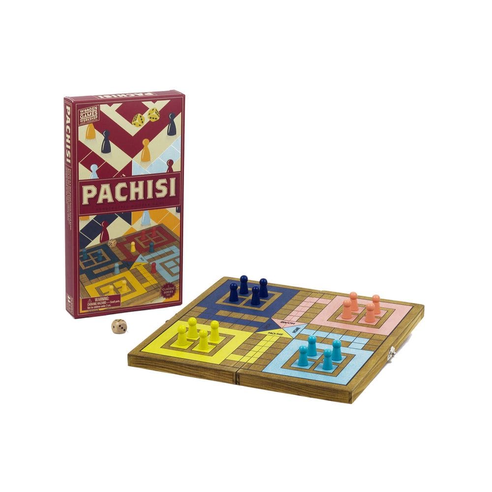 Jogo de Tabuleiro Professor Puzzle Pachisi Wooden Family Classic