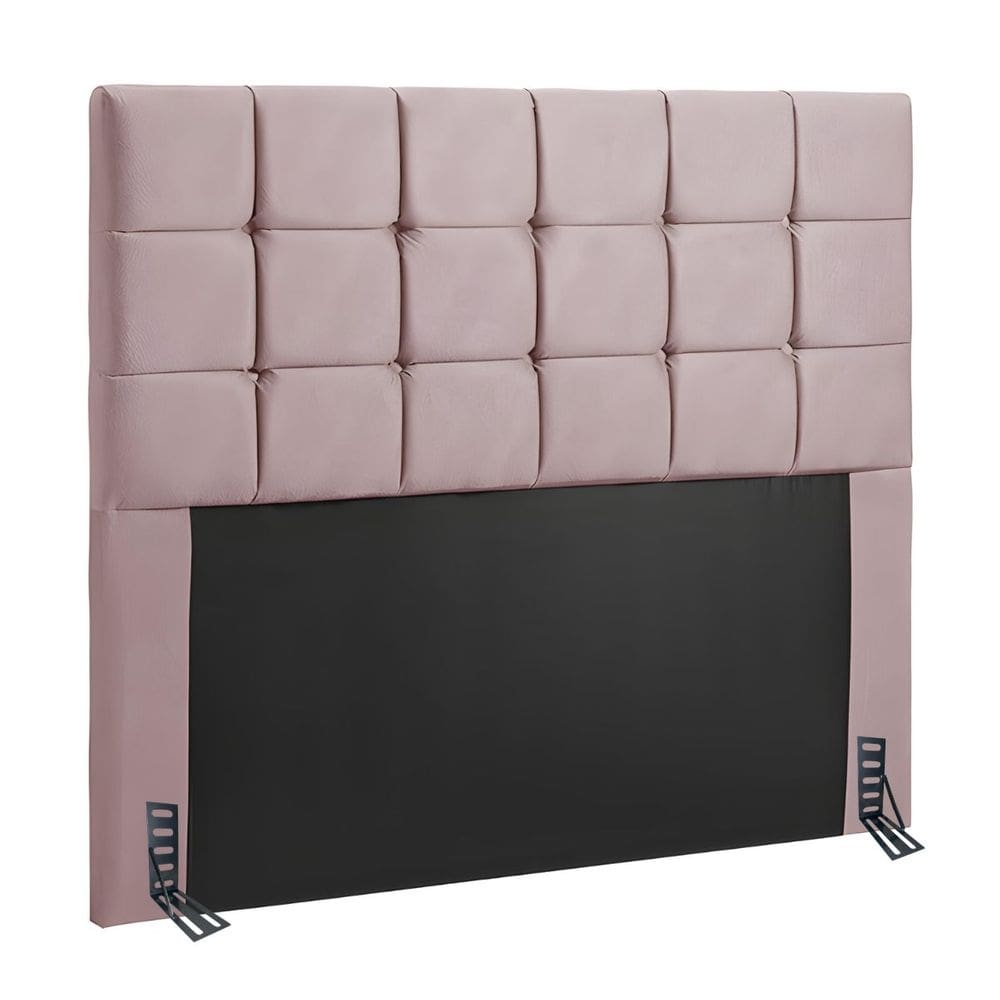 Cabeceira Queen 160 cm Estofada Larissa em Suede Com Frame