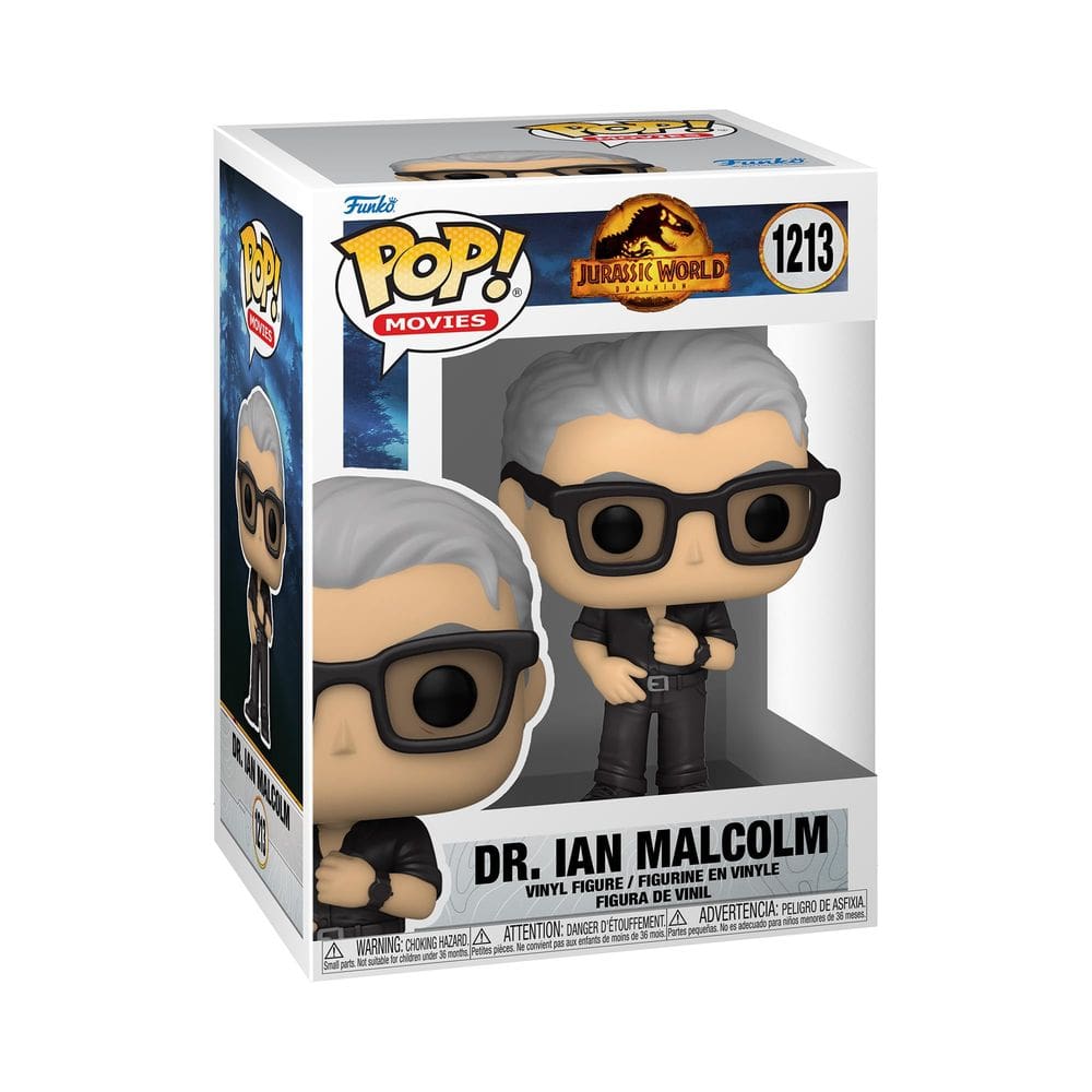 Boneco de ação Funko Pop! Filmes Mundo Jurássico Dr. Ian Malcolm