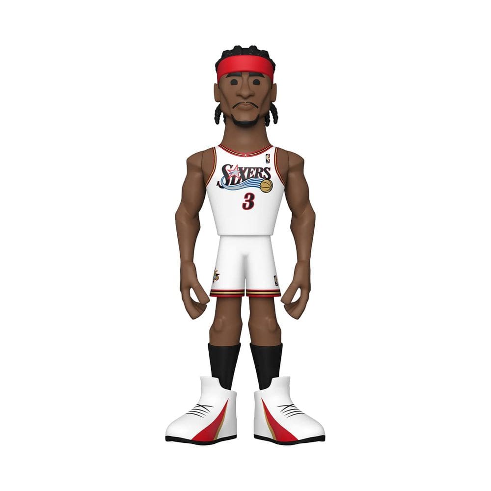 Boneco de vinil Funko Gold NBA Legends Allen Iverson 76ers 30cm