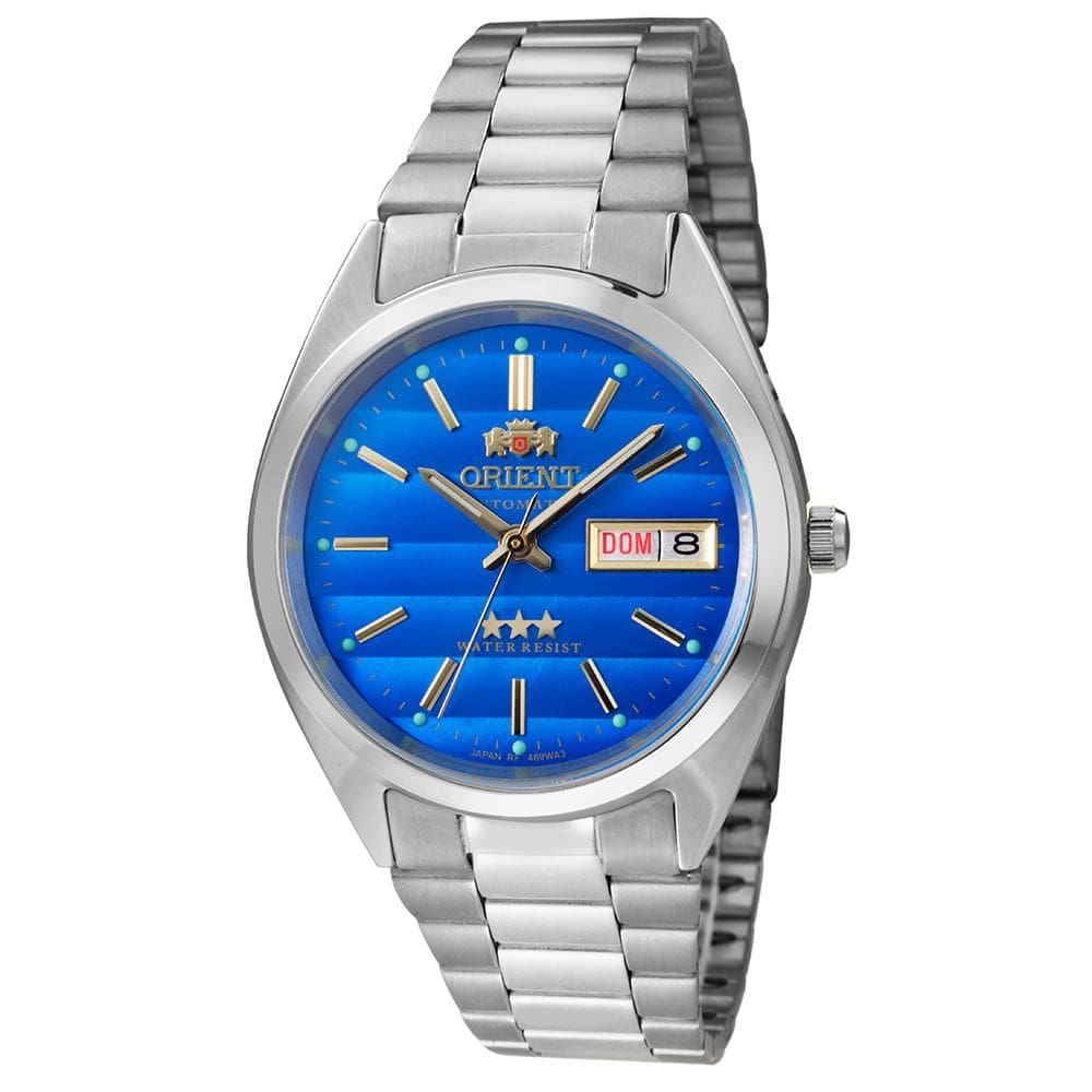 Relógio ORIENT masculino automático azul 469WA3NH A1SX