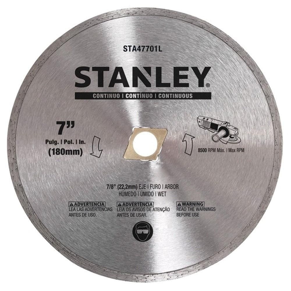 Disco Diamantado 7” (180mm) Stanley Contínuo