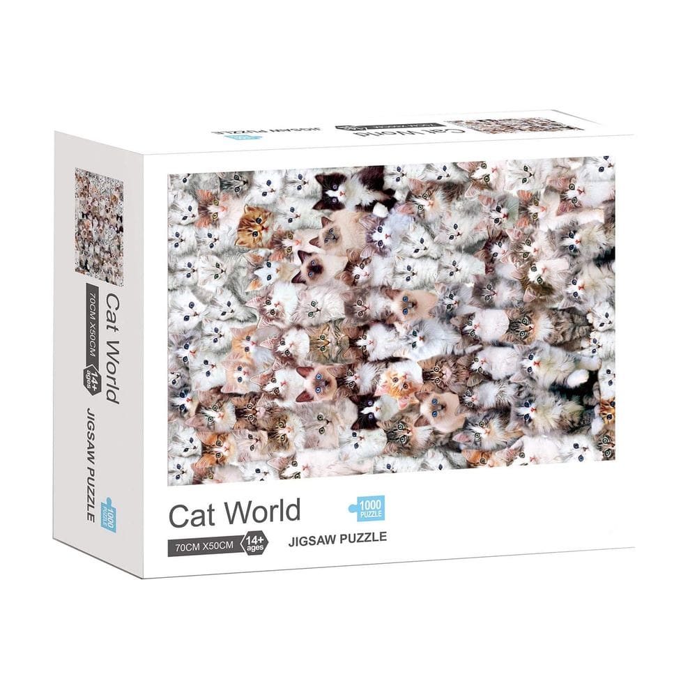 Quebra-cabeça Toynk Cat World 1000 peças