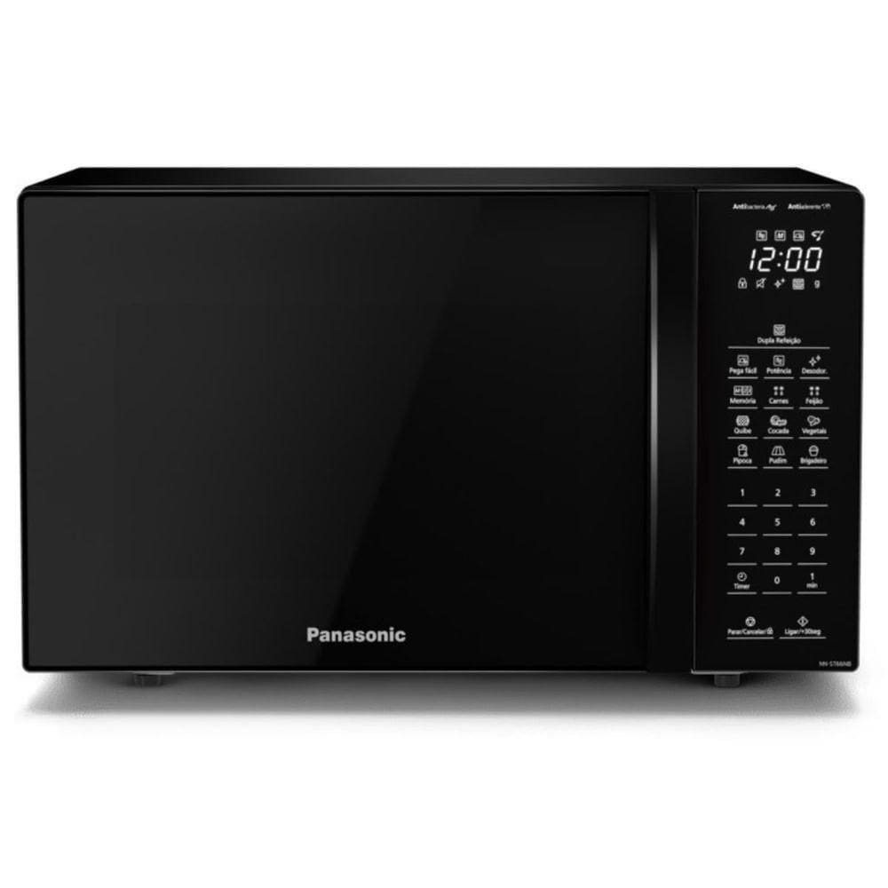 Microondas Panasonic Bancada 34L Preto NN-ST66NBRUN 110V