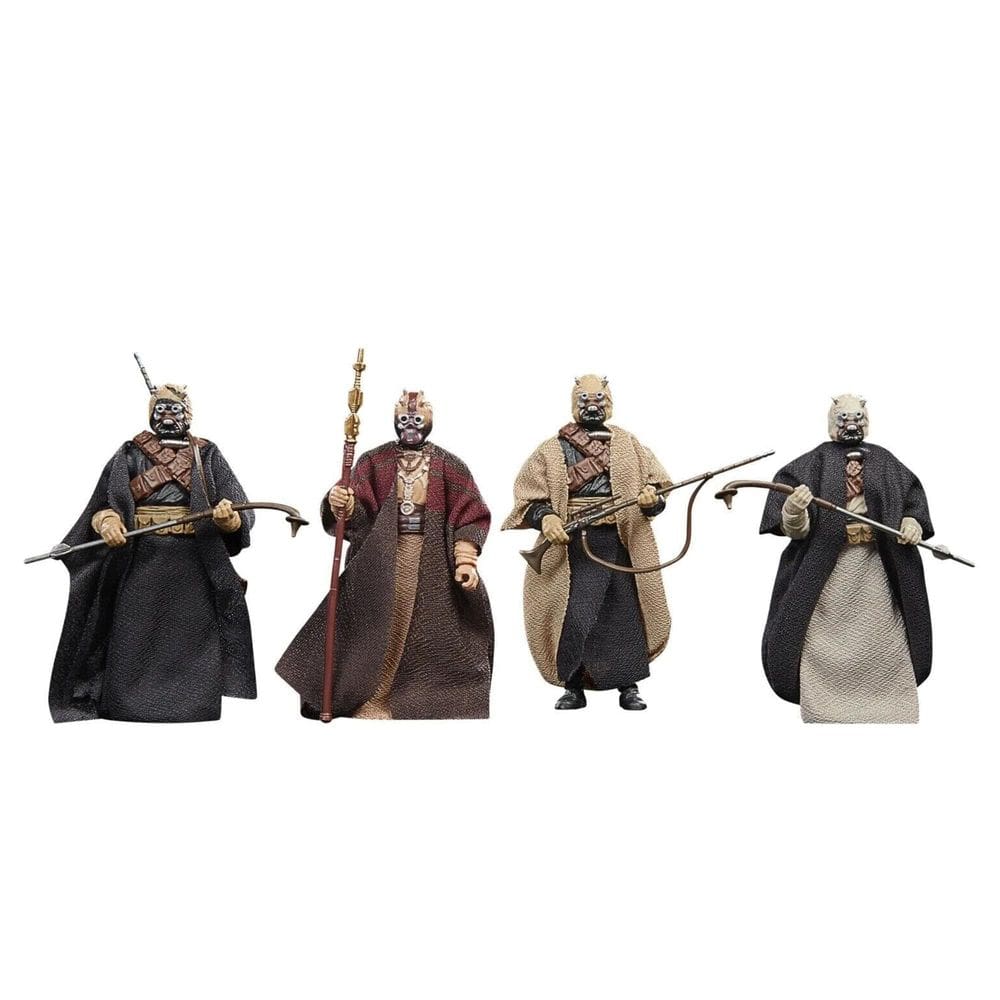 Boneco de ação STAR WARS Tusken Raiders, pacote com 4 unidades de 9,5 cm