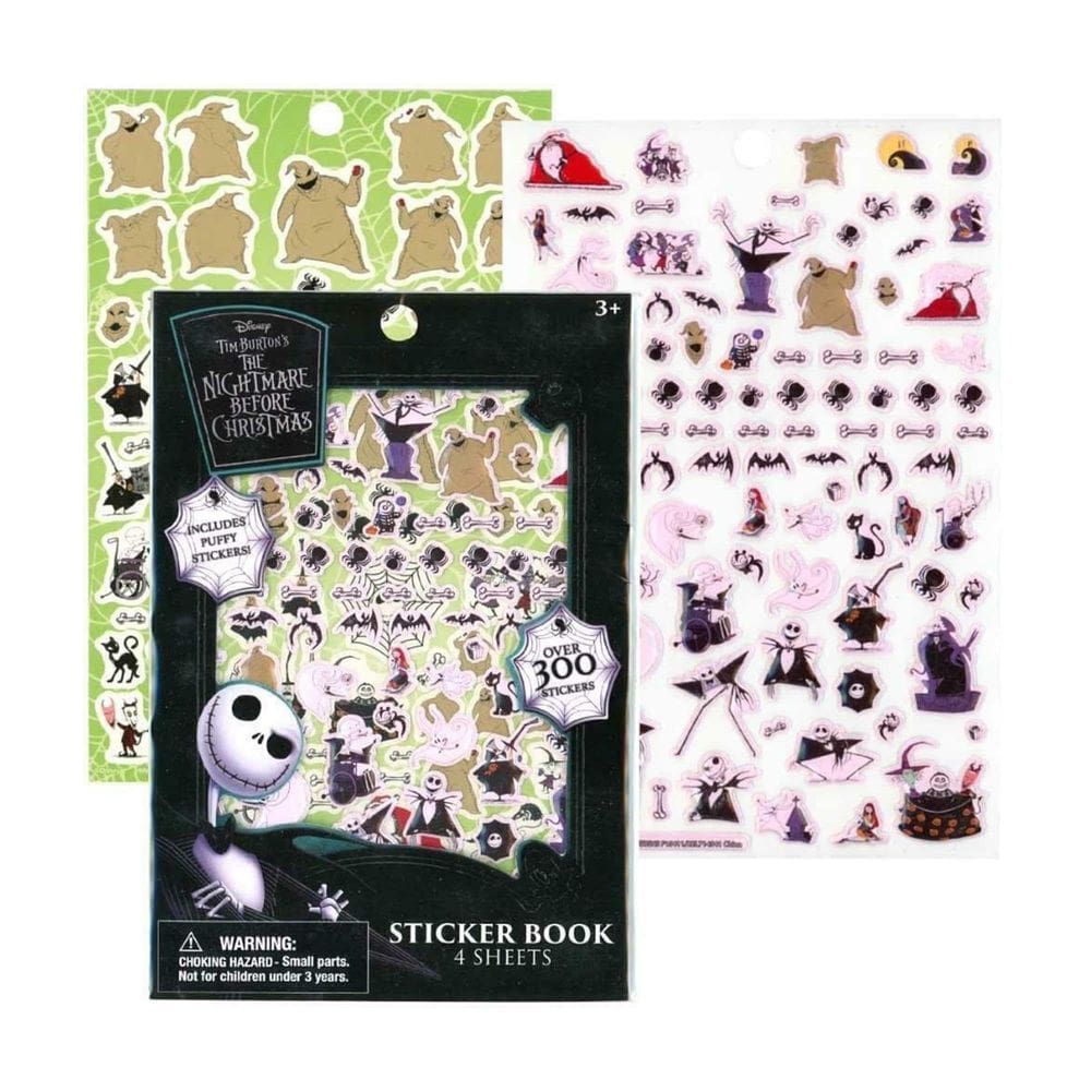 Livro de adesivos Disney Nightmare Before Christmas com mais de 300 adesivos