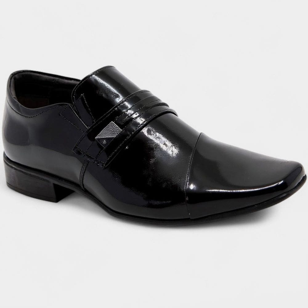 Sapato Social Jota Pe Couro Air Fillipo Masculino - Preto