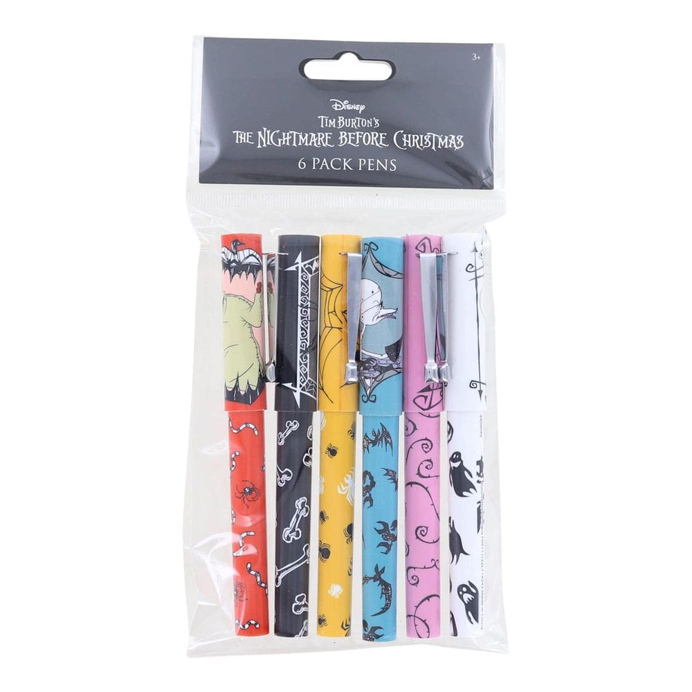 Conjunto de canetas Innovative Designs Nightmare Before Christmas, pacote com 6