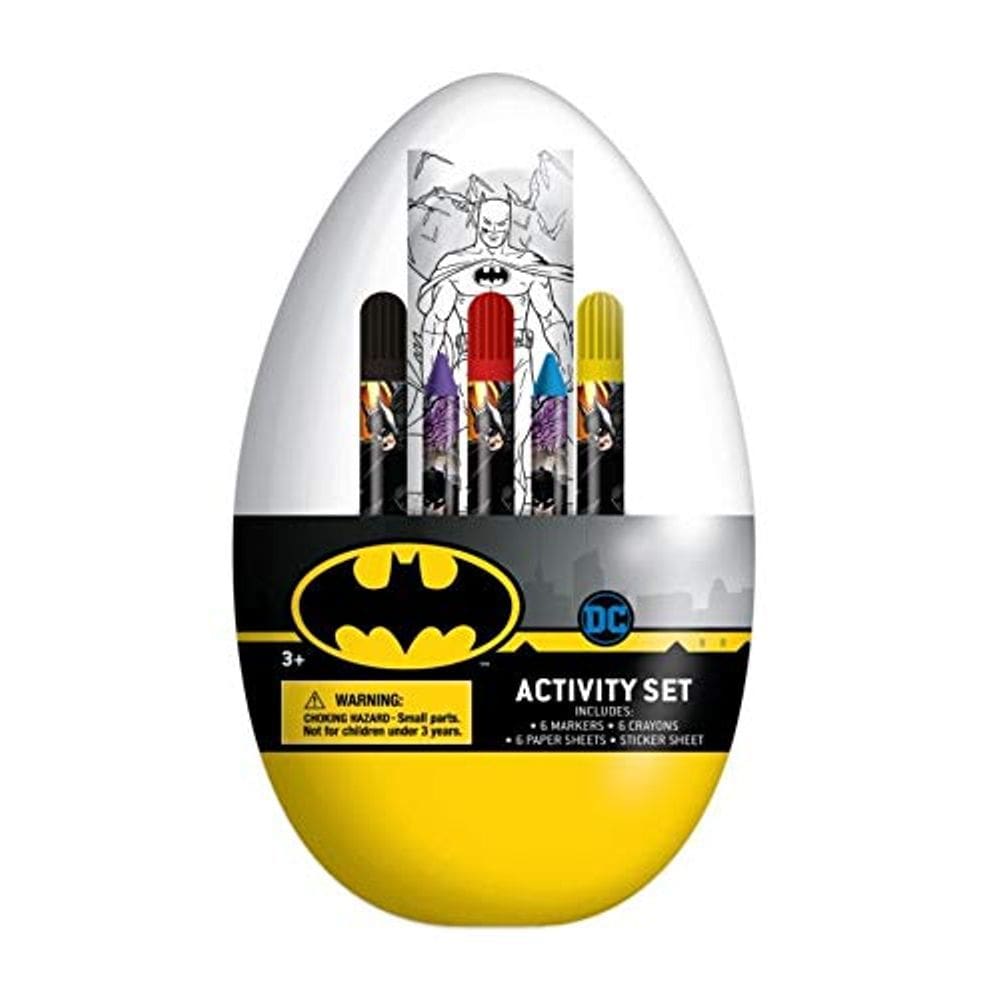 Kit Activity Egg Craft Batman com páginas para colorir e adesivos