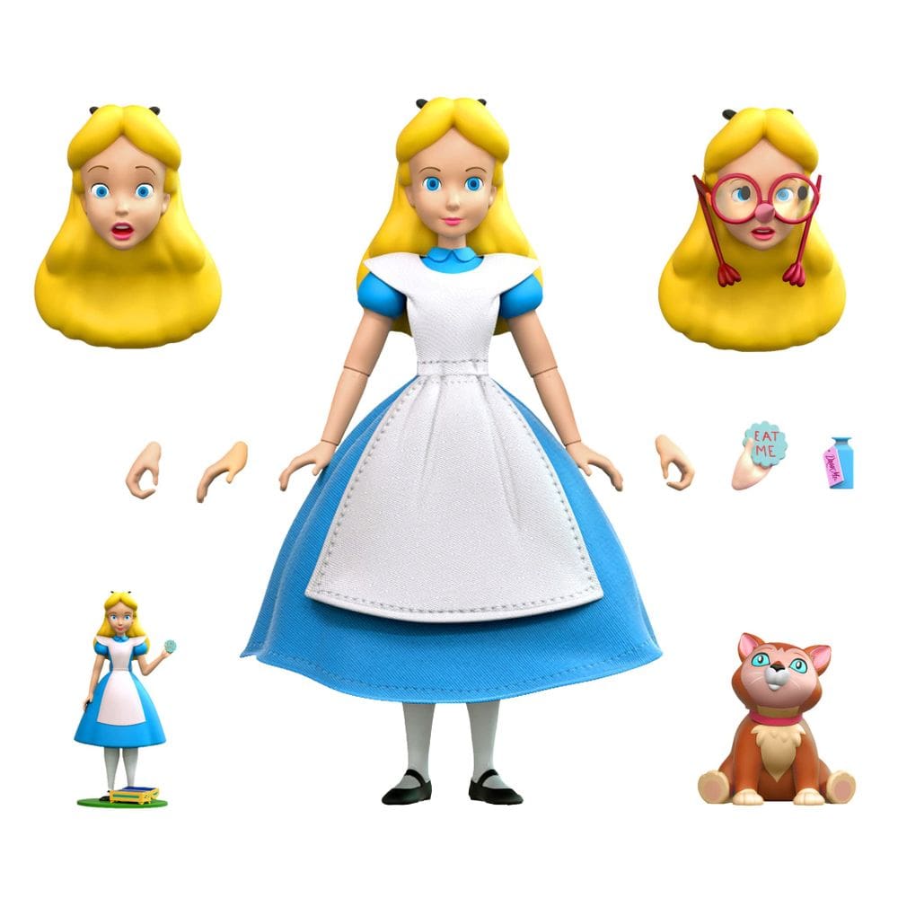 Figura de ação Super7 Ultimates! Disney Alice no País das Maravilhas