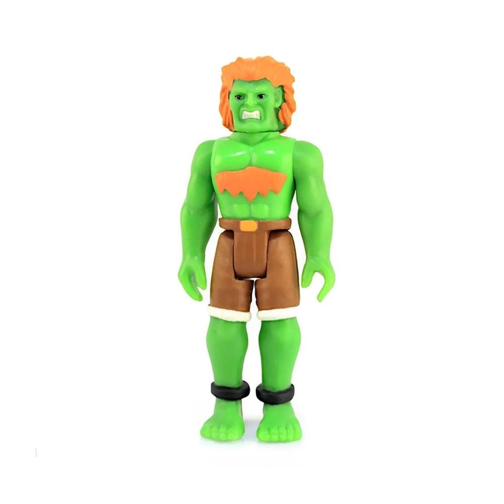 Boneco de ação Street Fighter 2 Blanka que brilha no escuro 9,5 cm