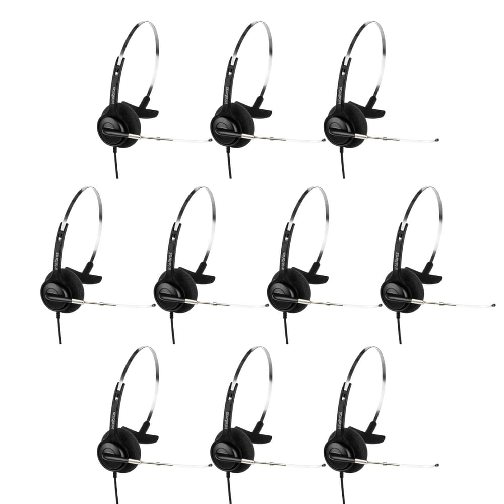 Headset Monoauricular THS 40 USB Intelbras - 10 unidades
