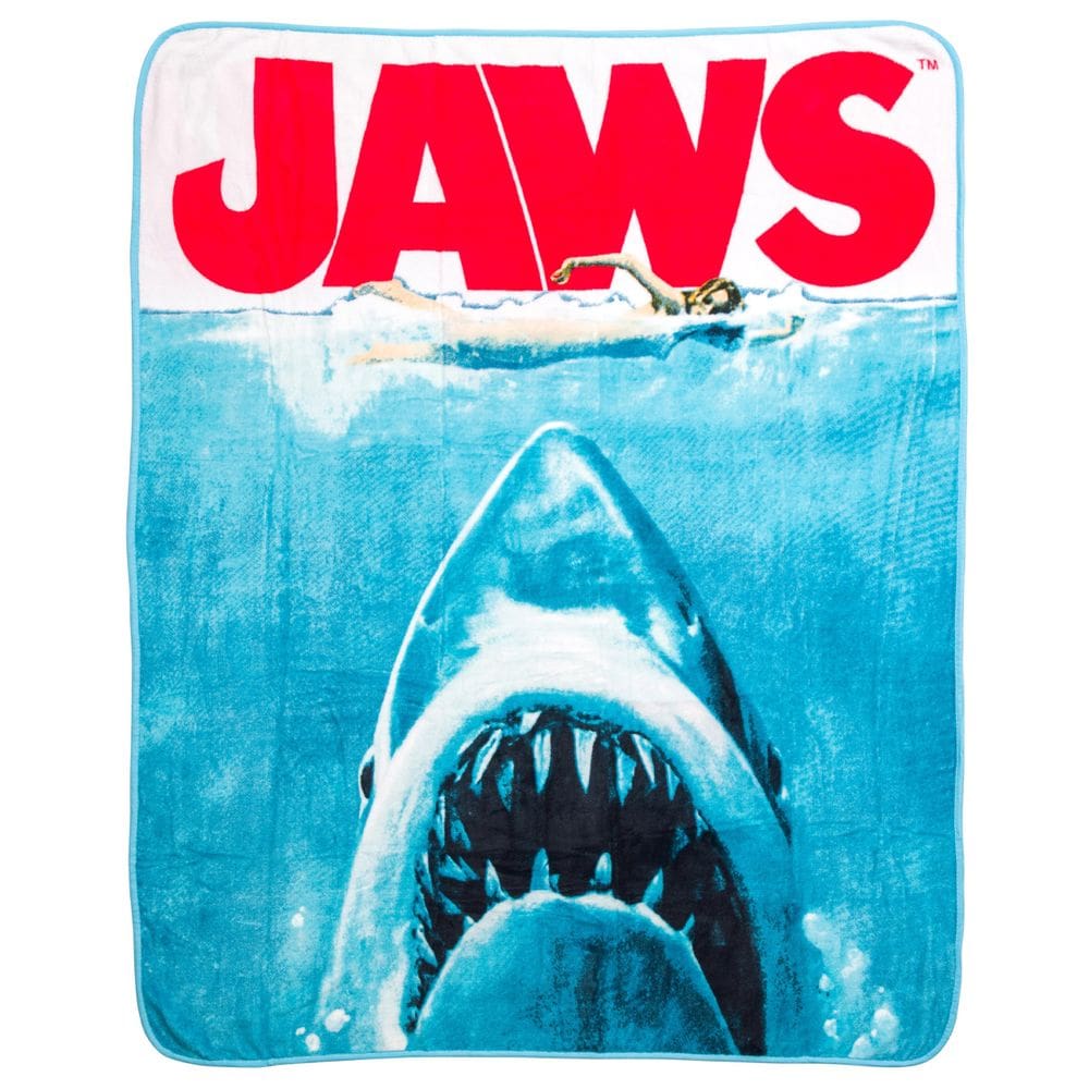 Pôster do filme Fleece Throw Blanket Silver Buffalo Jaws 114x152cm