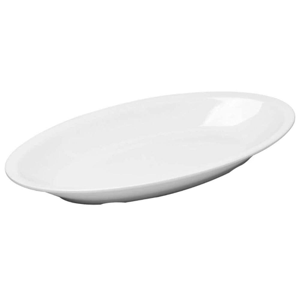 Kit 5 Travessas Melamina Branca 45x24x5cm Wolff Bandeja Form