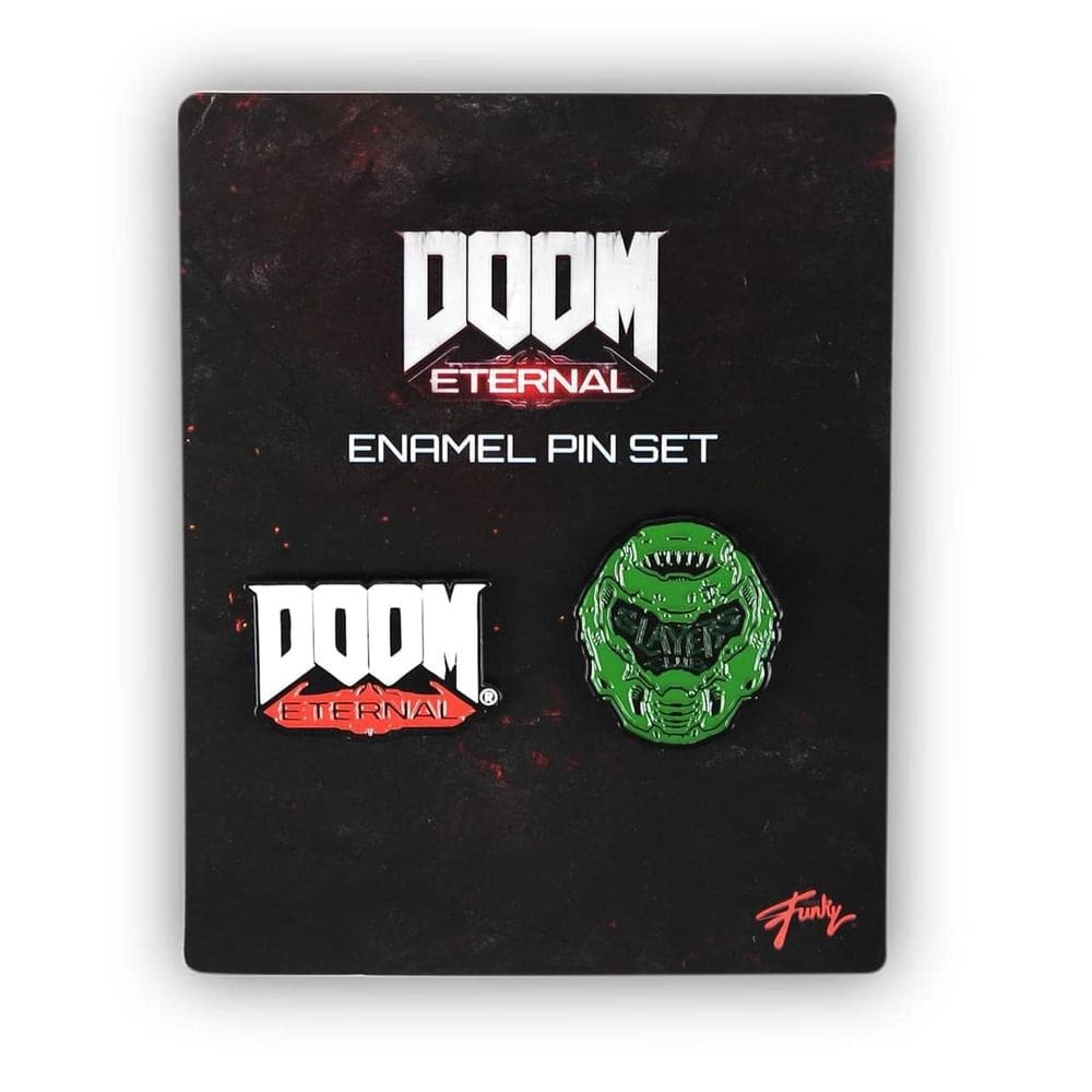 Conjunto de pinos JUST FUNKY Doom Eternal Slayer`s Club & Logo