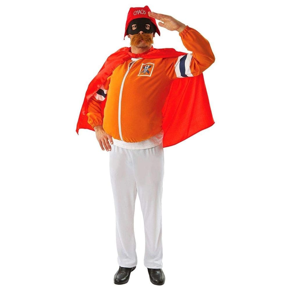 Traje de super-herói Alter-Ego Captain Chaos para adultos, tamanho padrão