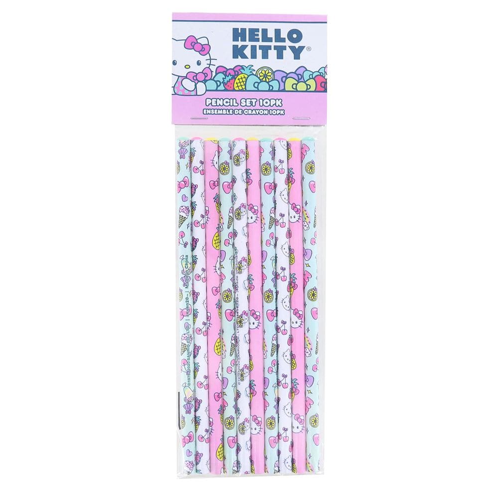Conjunto de lápis Seven20 Hello Kitty Fruit 10 peças