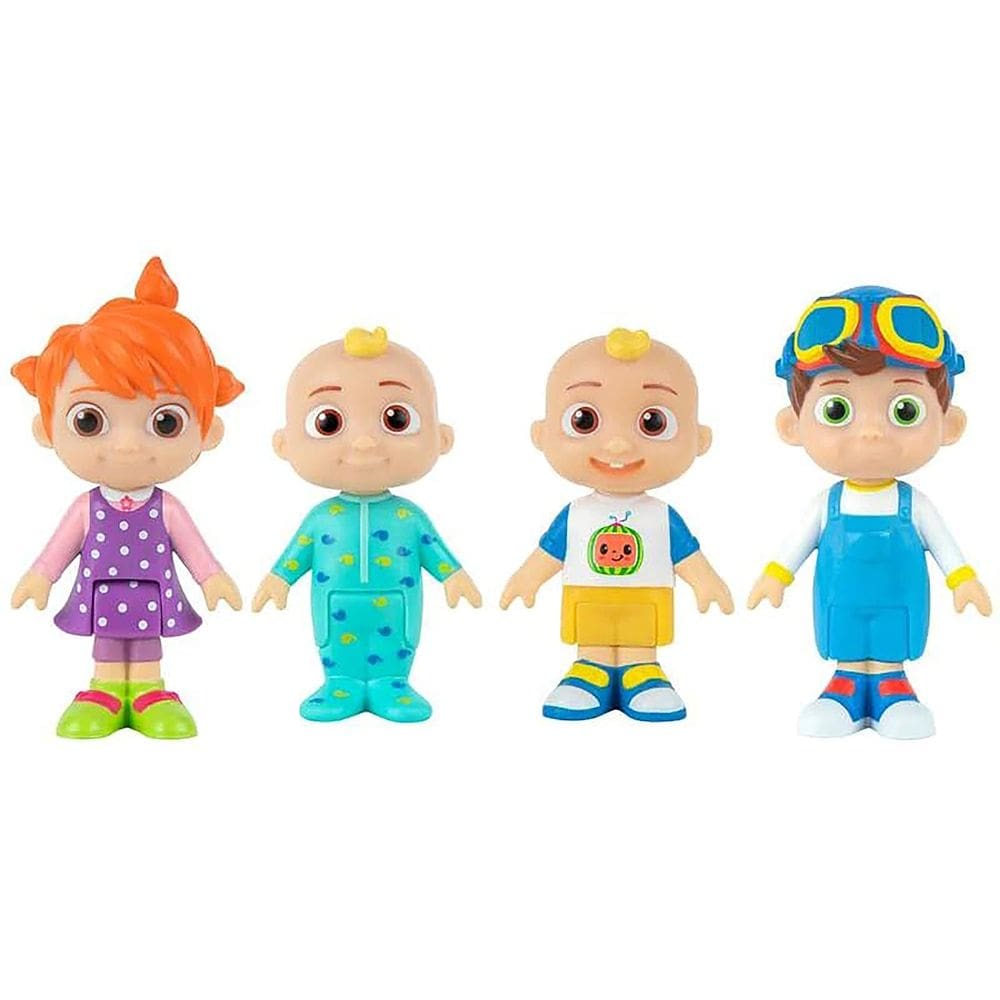 Conjunto de bonecos CocoMelon Family de 3 polegadas inspirado no YouTube