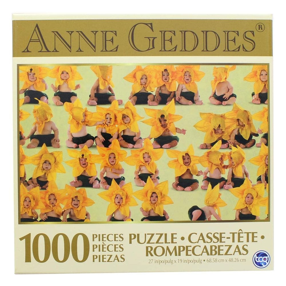 Quebra-cabeça Anne Geddes Sunflower Babies 1000 peças