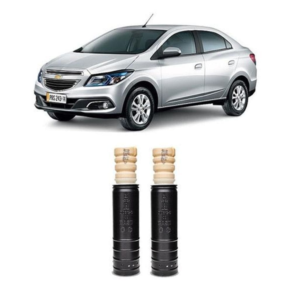 Kit 2 Batente Coifa Suspensão Traseira Prisma 16 2018 19