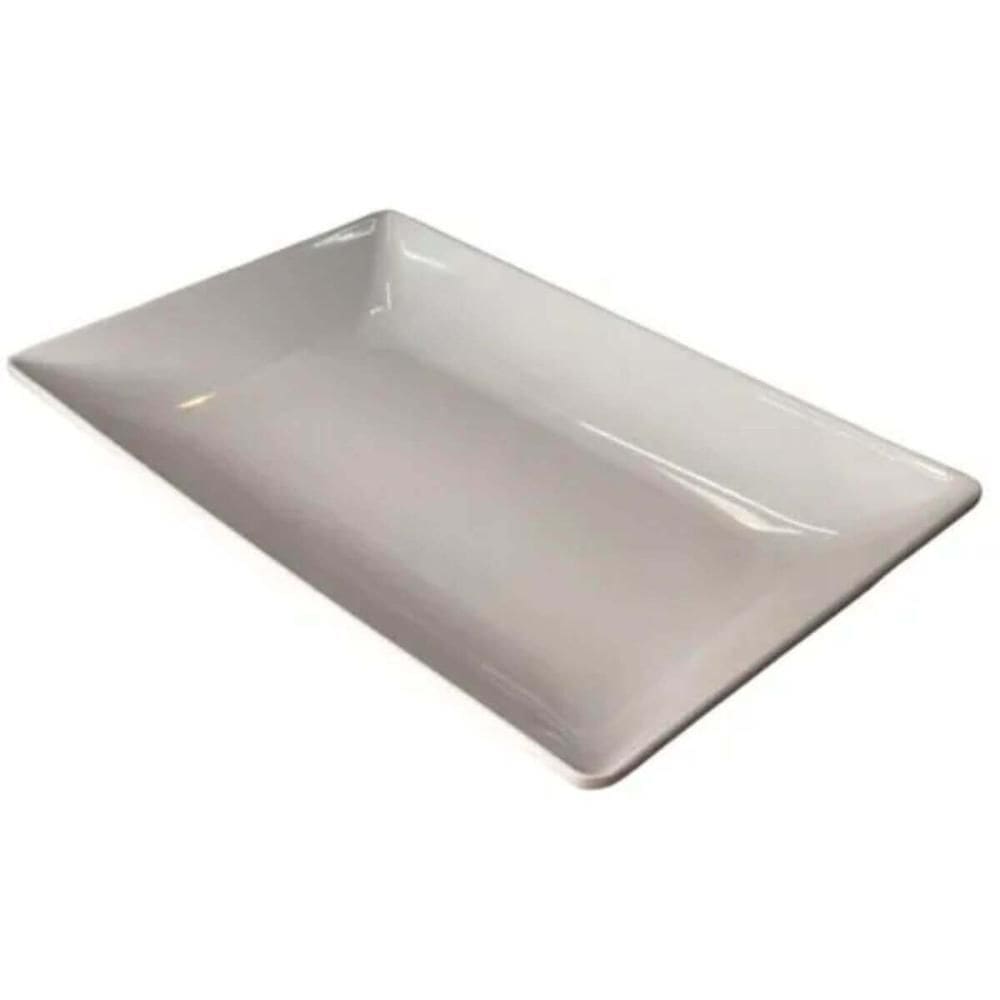 Jogo 12 Travessas Melamina Branca 41,5x26,5cm Wolff Bandeja