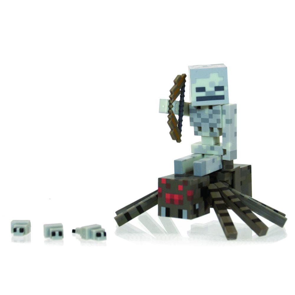 Boneco de ação Minecraft Spider Jockey Pack Series 2