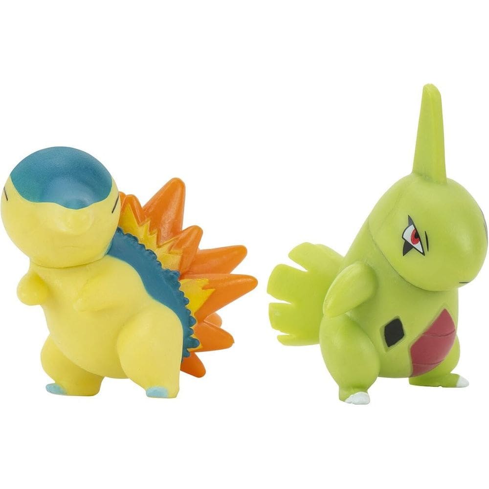 Pacote de figuras Pokémon Larvitar + Cyndaquil 5cm Battle Series