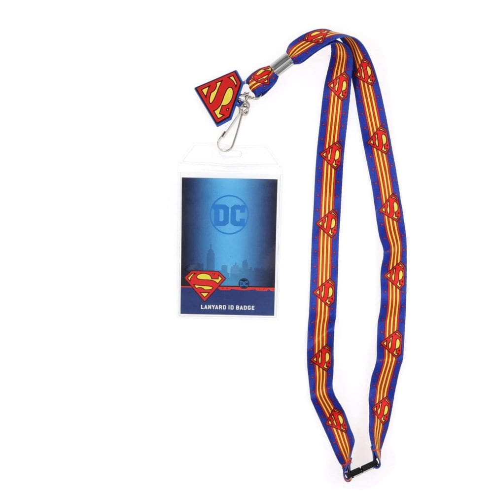 Cordão Silver Buffalo DC Comics Superman com porta-crachá