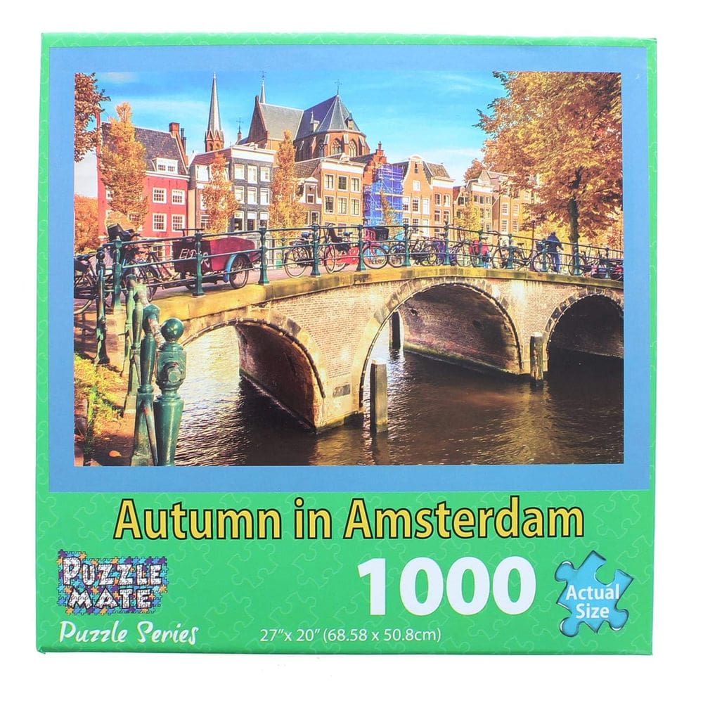 Quebra-cabeça Wisconsin Toy Co. Outono em Amsterdã 1000 peças