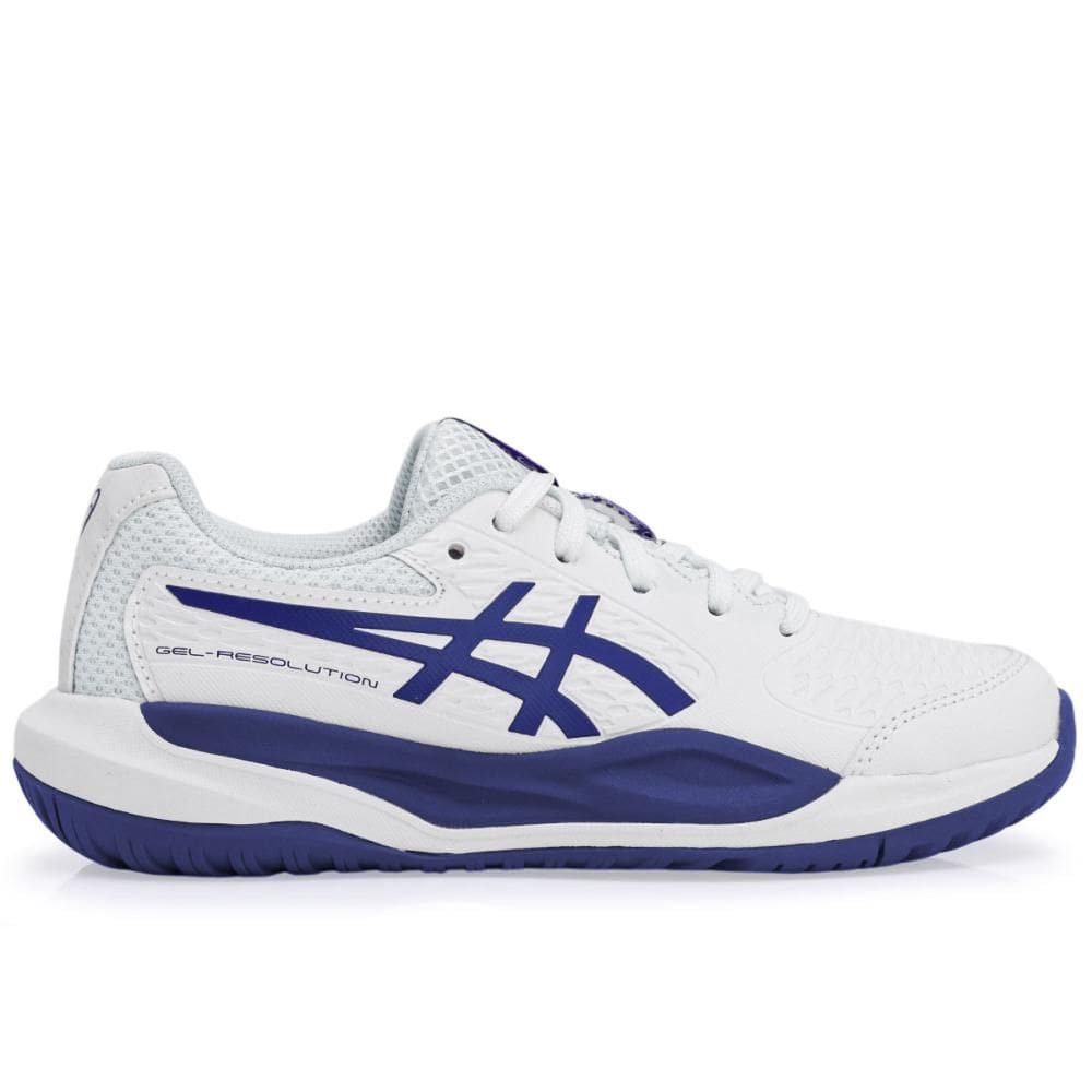 Tênis Asics Gel Resolution X GS Junior Branco e Marinho