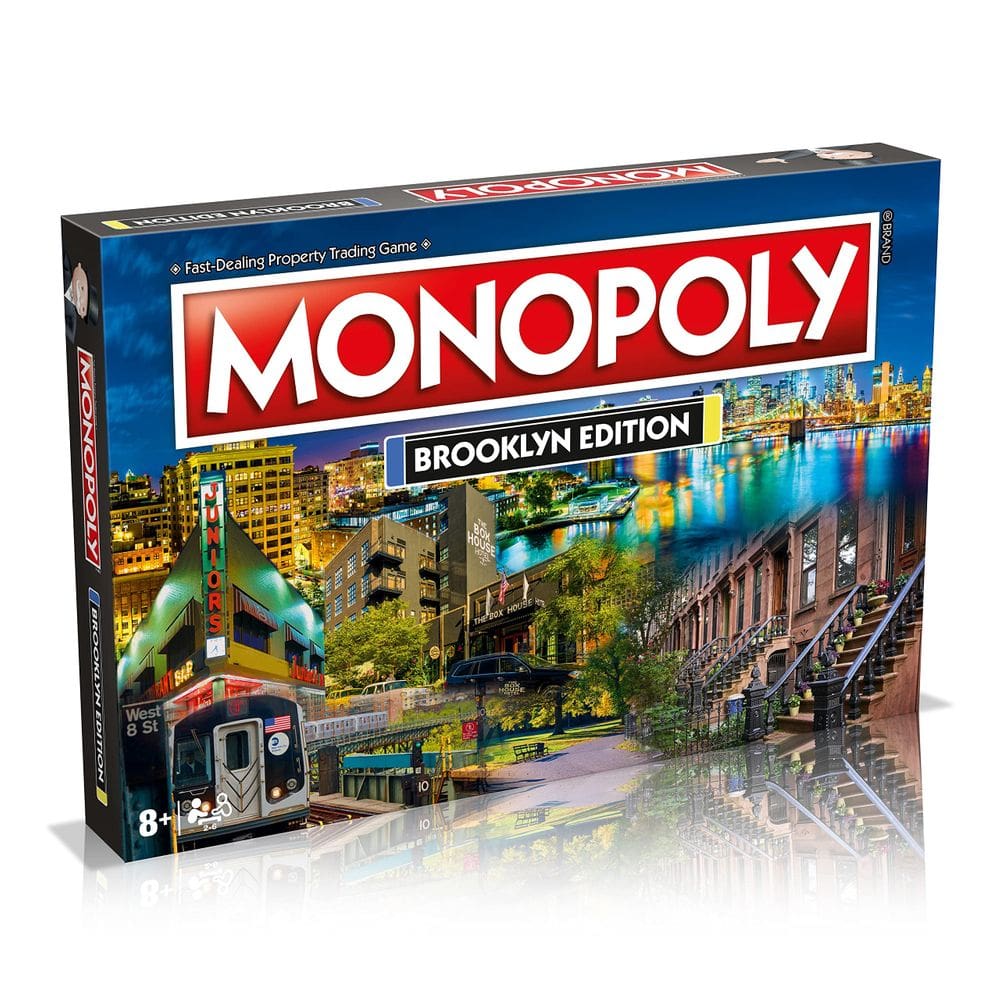 Jogo de tabuleiro Monopoly Brooklyn Edition para 2 a 6 jogadores com mais de 8 anos