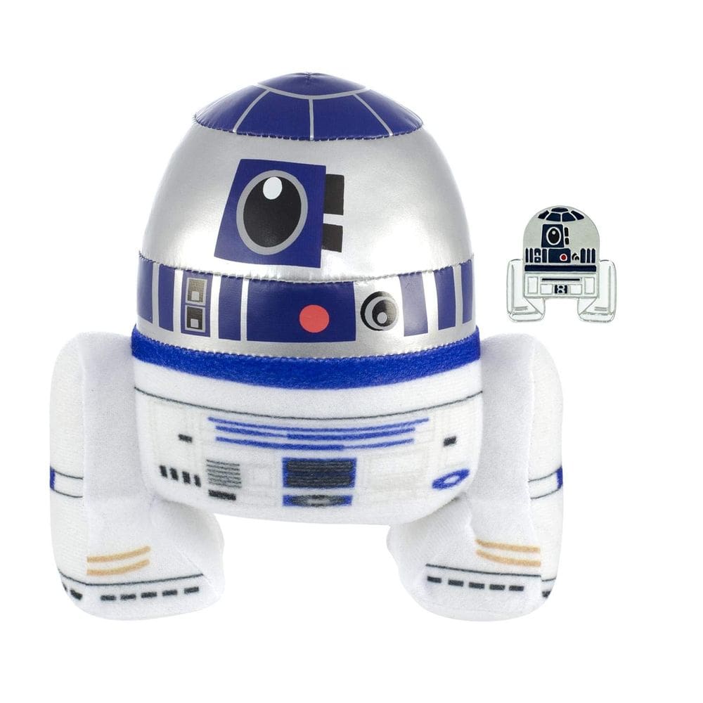 Brinquedo de pelúcia Underground Toys Star Wars R2-D2 estilizado 18 cm com alfinete