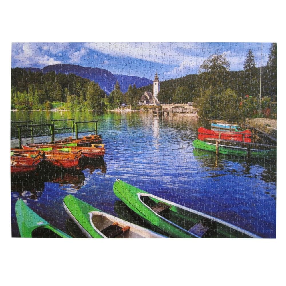 Puzzle PuzzleWorks Beautiful Lake Bohinj 1000 peças 68x51cm