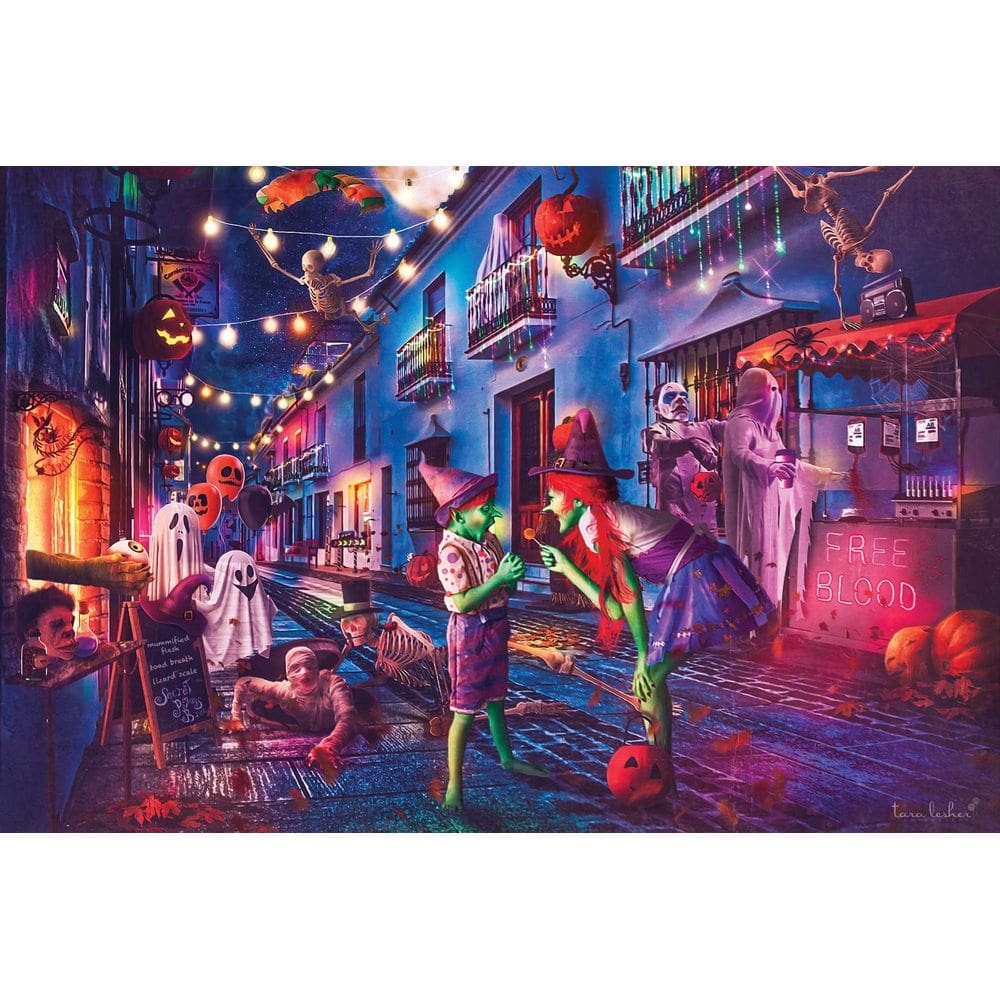 Quebra-cabeça Toynk Boo Boulevard Halloween 1000 peças