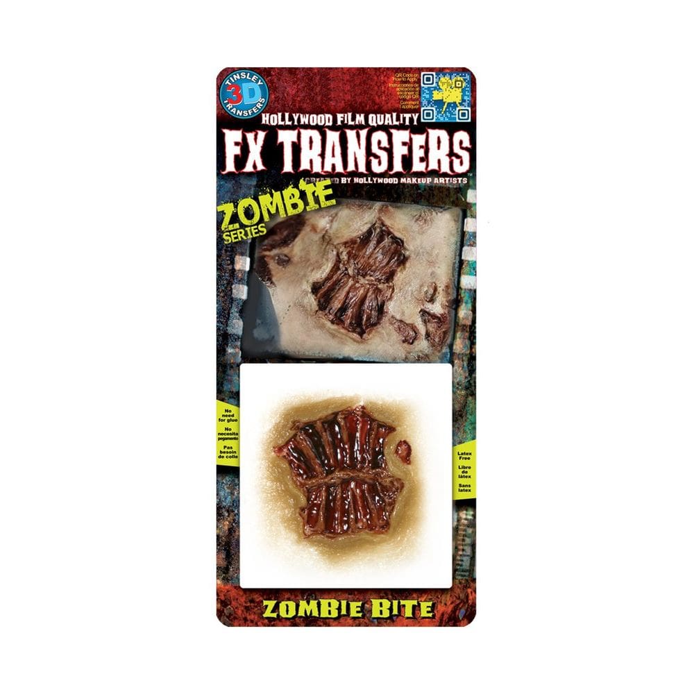 Acessório de fantasia 3D FX Transfer Zombie Bite Horror Victim