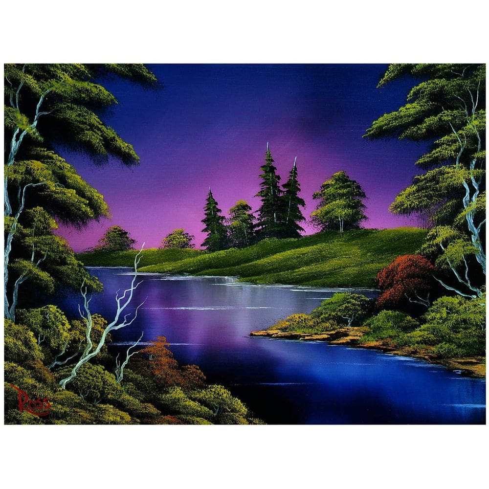 Quebra-cabeça Toynk Bob Ross Blue River Nature 1000 peças