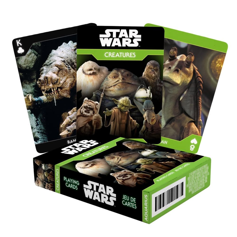Baralho temático de cartas Aquarius Star Wars Creatures