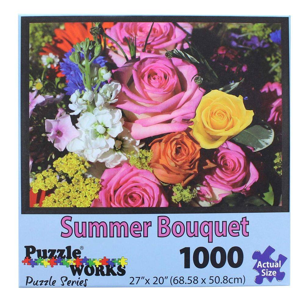 Quebra-cabeça PuzzleWorks Summer Bouquet 1000 peças 68x51 cm