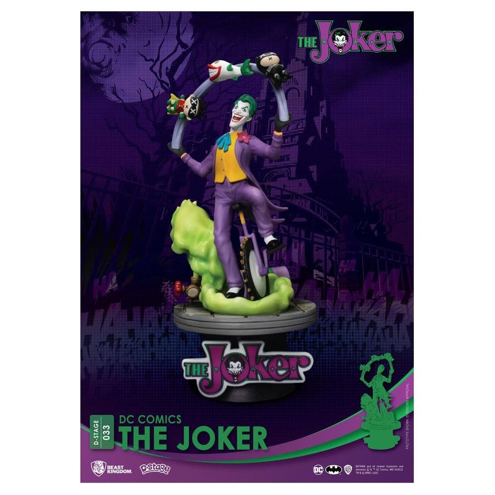Estátua Beast Kingdom DC Comics Joker DS-034 D-Stage PX 15cm