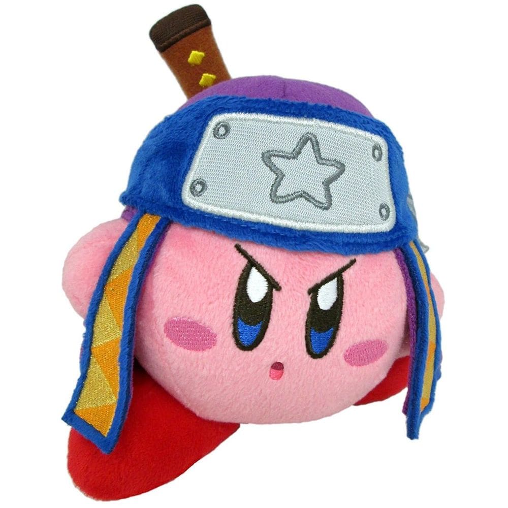 Little Buddy Kirby Ninja de pelúcia de pelúcia de 5 cm
