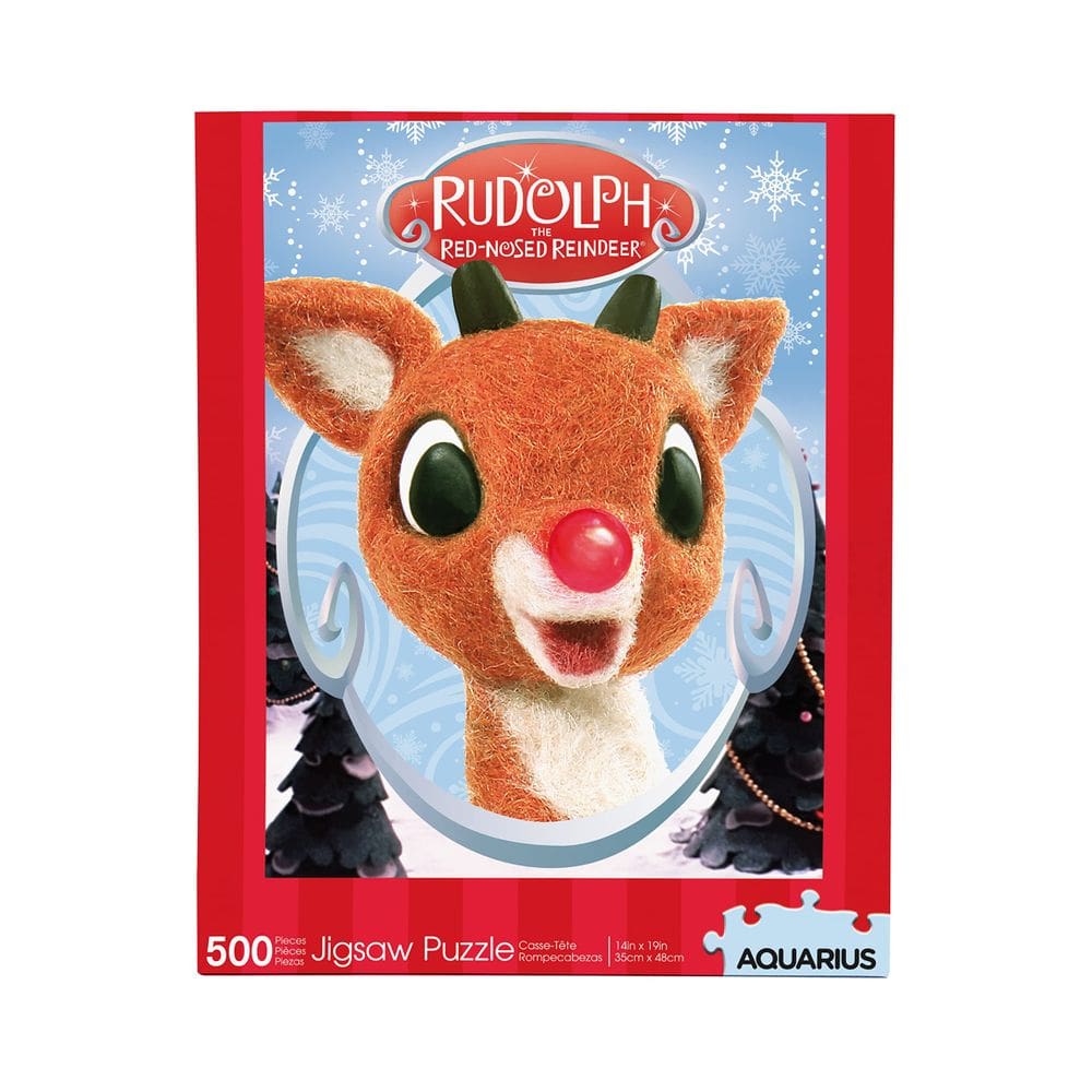 Quebra-cabeça AQUARIUS Rudolph, a rena de nariz vermelho, 500 peças