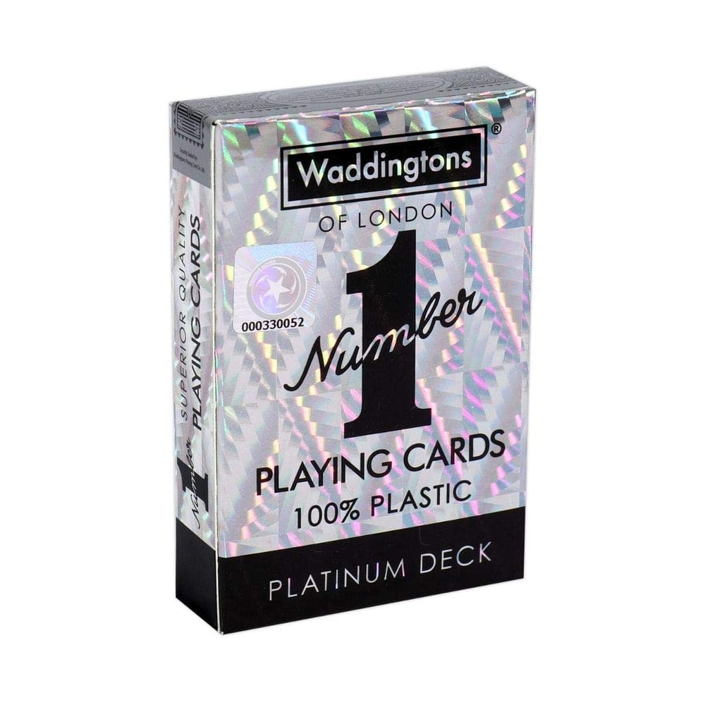 Cartões de baralho Waddingtons Number 1 Platinum Waterproof