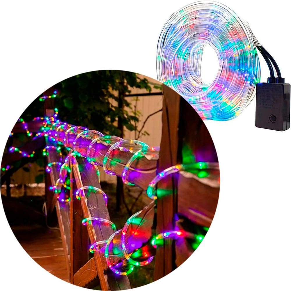 Mangueira Pisca 460 Lâmpadas LEDs Colorido Natalino 220v 20M