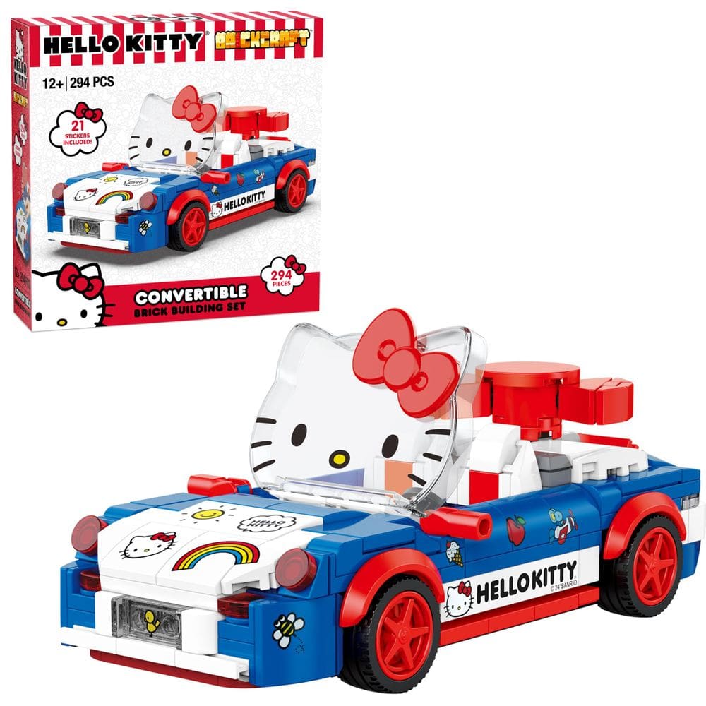 Conjunto de construção de tijolos Brickcraft Hello Kitty conversível 294 unidades