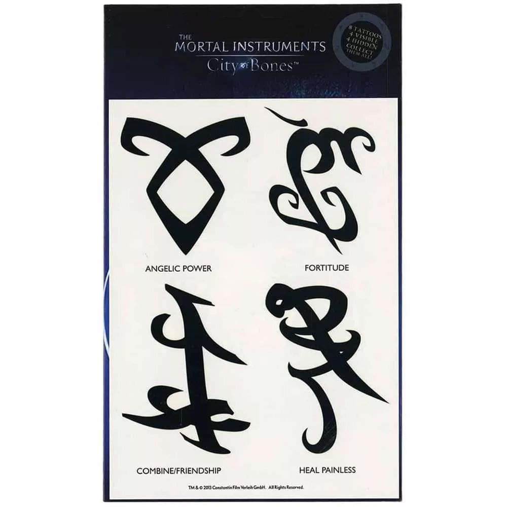 Conjunto de tatuagem temporário Seven20 The Mortal Instruments