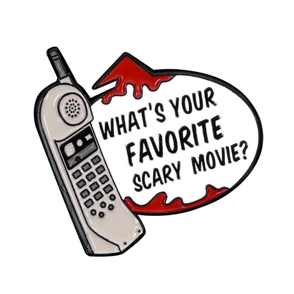 Collector Pin Toynk Scream Phone Qual é o seu filme de terror favorito