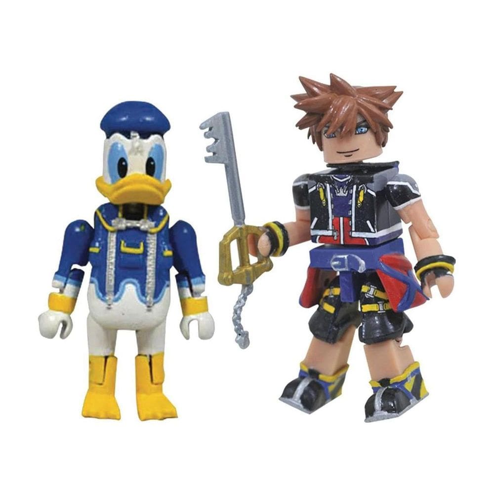 Minibonecos Kingdom Hearts minimiza a série 1 de Sora e Donald